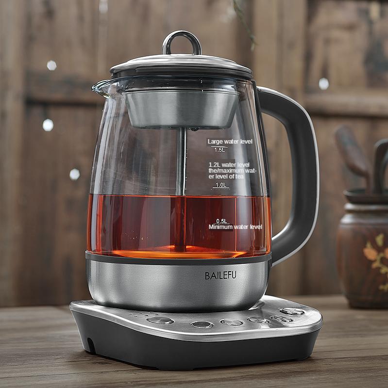 

Coffee Pots Pot Set Temperature Control Stainless Steel Glass Electric Kettle Heating Insulation Timing One Dual Use