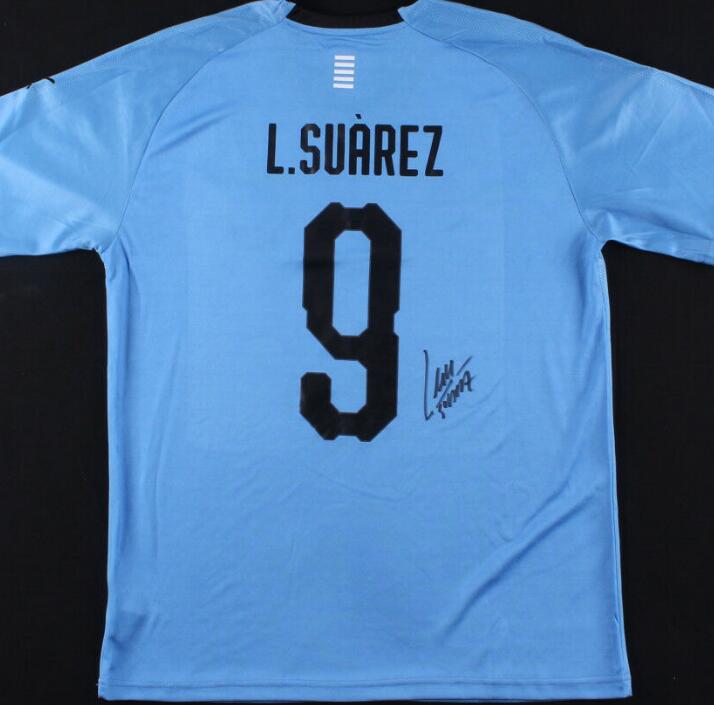 

Suarez Signed Autograph Autographed auto jersey shirts, Black