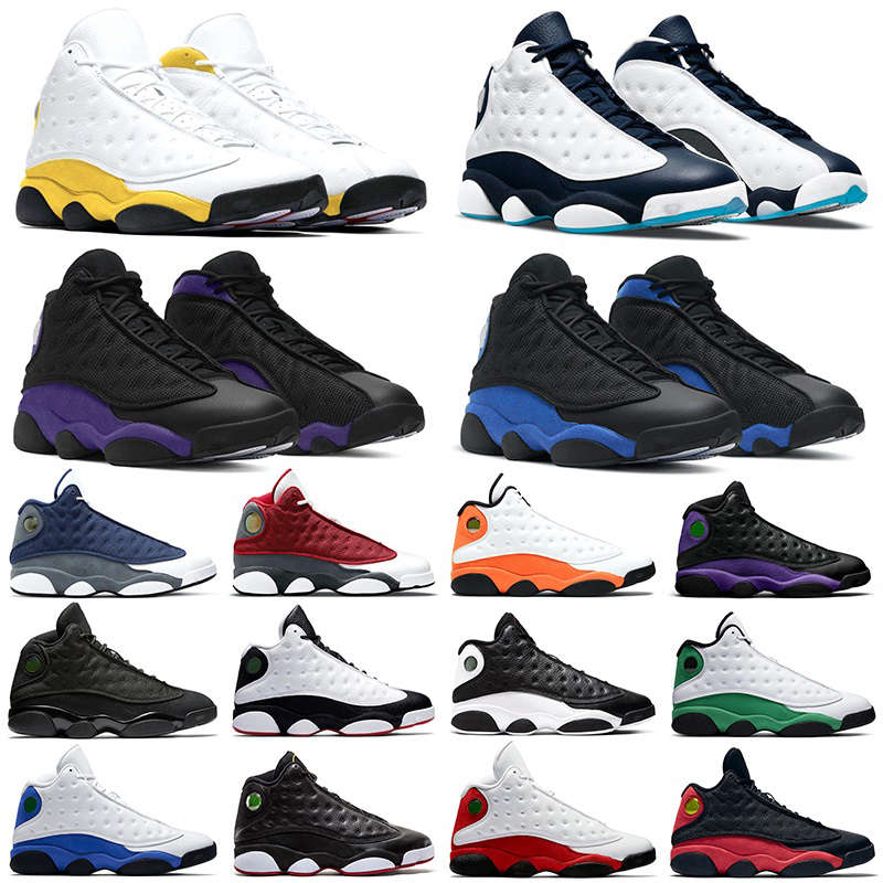 

2023 OG Jumpman 13 13s Men Basketball Shoes University Gold Del Sol Obsidian Court Purple Reverse Bred Starfish Red Flint Mens Trainers, #28 flint