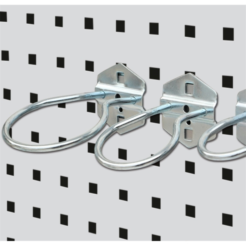 Wire Pegboard Display Hook Square Round Hole Plate Gun Drill T-type Object Hardware Tool Loop Hook Organizer Ring Hanger Bracket-image-754441740