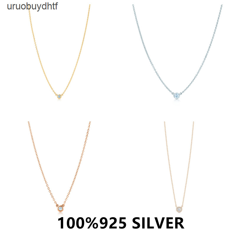 

Tf 925 Sterling Silver Bubble Necklace Female Exquisite Double Layer Pendant Clavicle Chain Wedding Party Jewelry81IV
