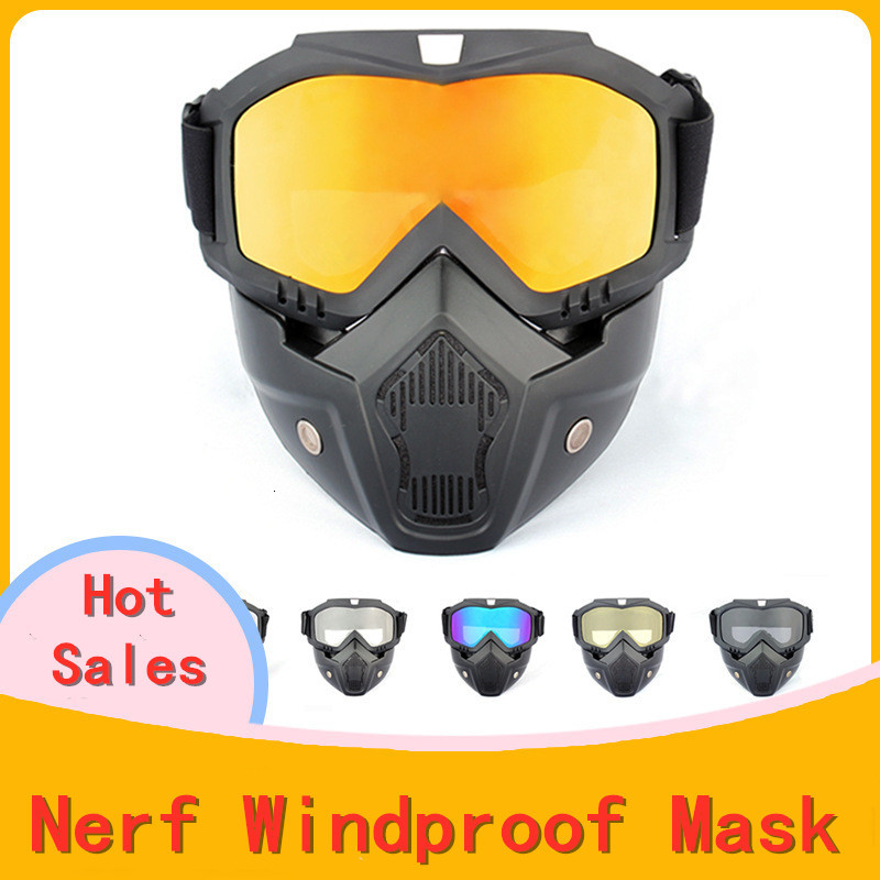 

Tactical Full Face Goggles Kids Water Soft Ball Paintball Airsoft Cs Toys Guns Shooting Games Protection for Nerf Windproof Mask