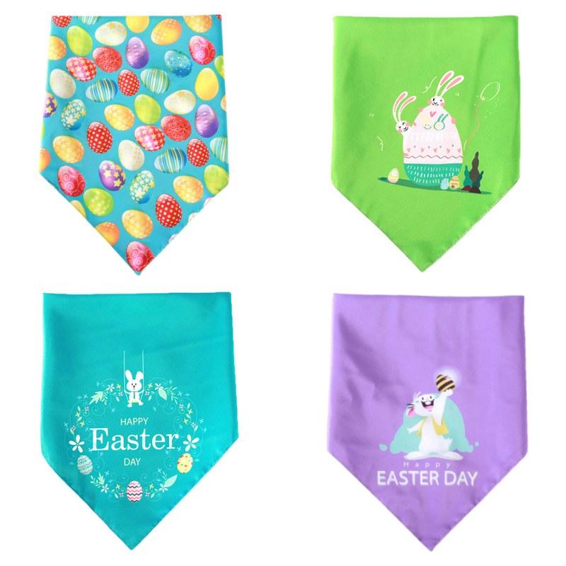 

Dog Apparel Pet Dogs Collar Easter Decoration Scarf Neckerchief Triangular Towel Bandana Saliva Party Accessories #1