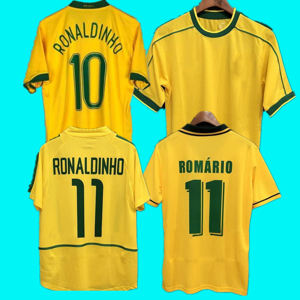 

Brasil retro soccer jerseys Ronaldo 1957 85 88 91 94 98 00 02 04 06 Ronaldinho KAKA R. CARLOS camisa de futebol BraziLS football shirt RIVAL, Black;yellow