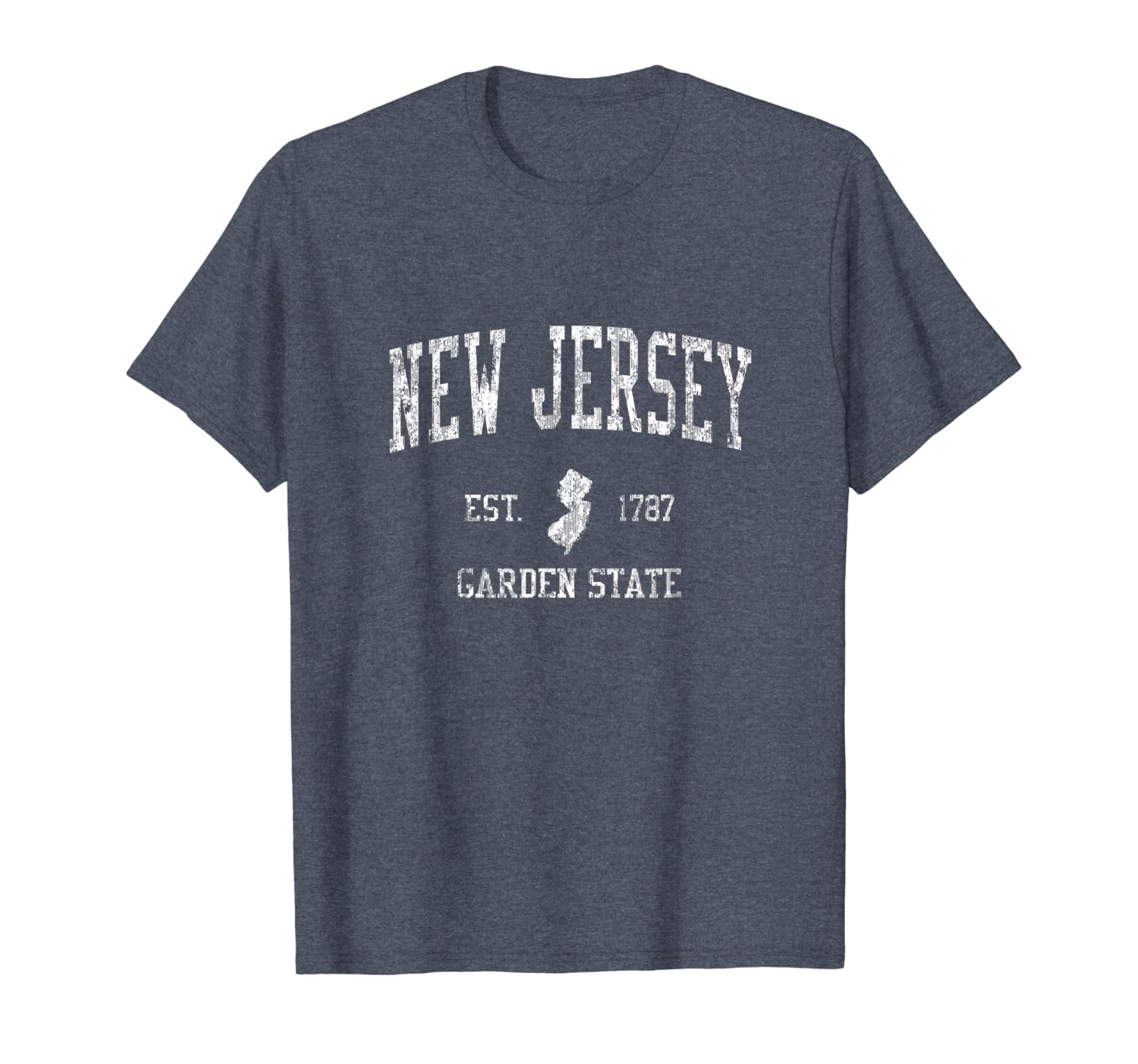 

retro new jersey nj t shirt vintage sports tee design, White;black