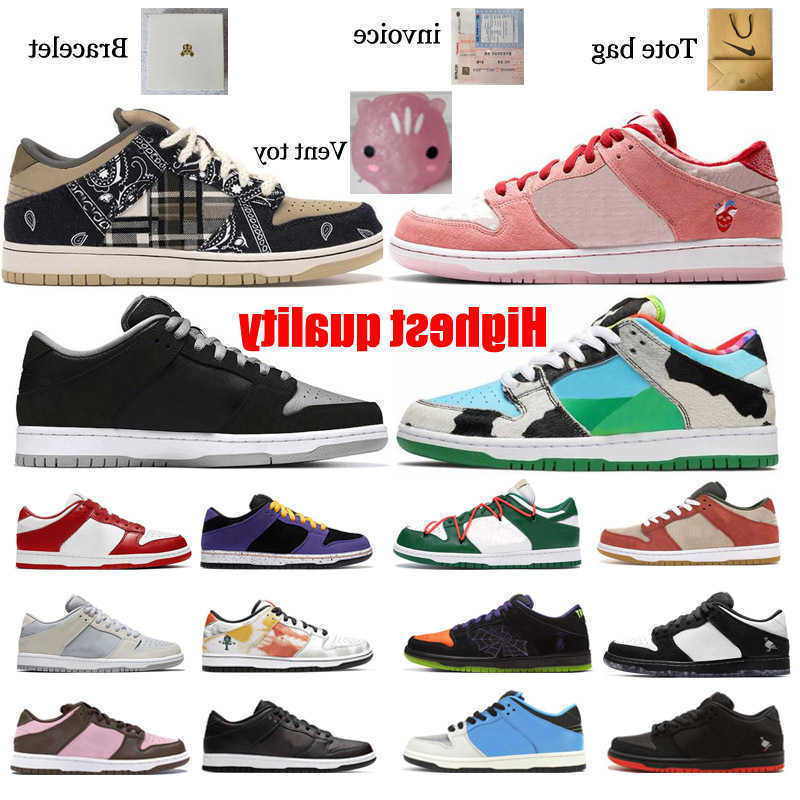 

Shoes Sean Cliver Chicago Travis Scotts Running Chunky Dunky man woman dunk Strange love Halloween pigeons Size36-46With Half, Bubble wrap packaging