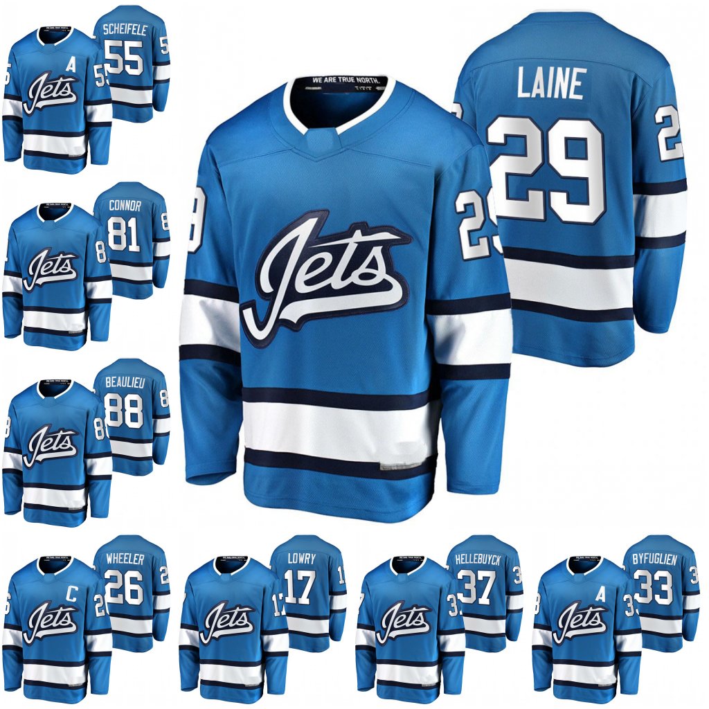 

Winnipeg Jets Blake Wheeler Blue hockey Jersey Pierre Luc Dubois Connor Hlepic Patrik Lain Nathan Road Adam Lowry Derek Forbort Josh Morrissey Jerseys, Black;red