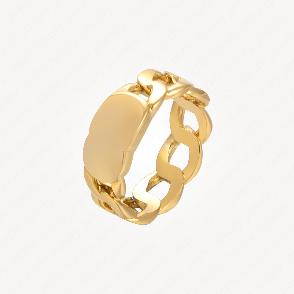 

2022 New Classic retro 18k Gold Plated Letter Ring For Women Net Celebrity All-Match Love Rings For Men Fashion Accessories With Jewelry Pouches Wholesale