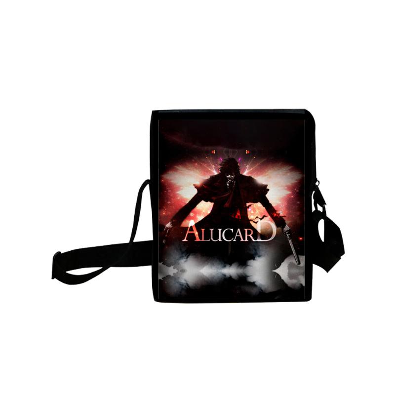 

School Bags Hellsing Messenger Bag Men And Women Casual Street Trend 3D Printing Oxford Zipper
