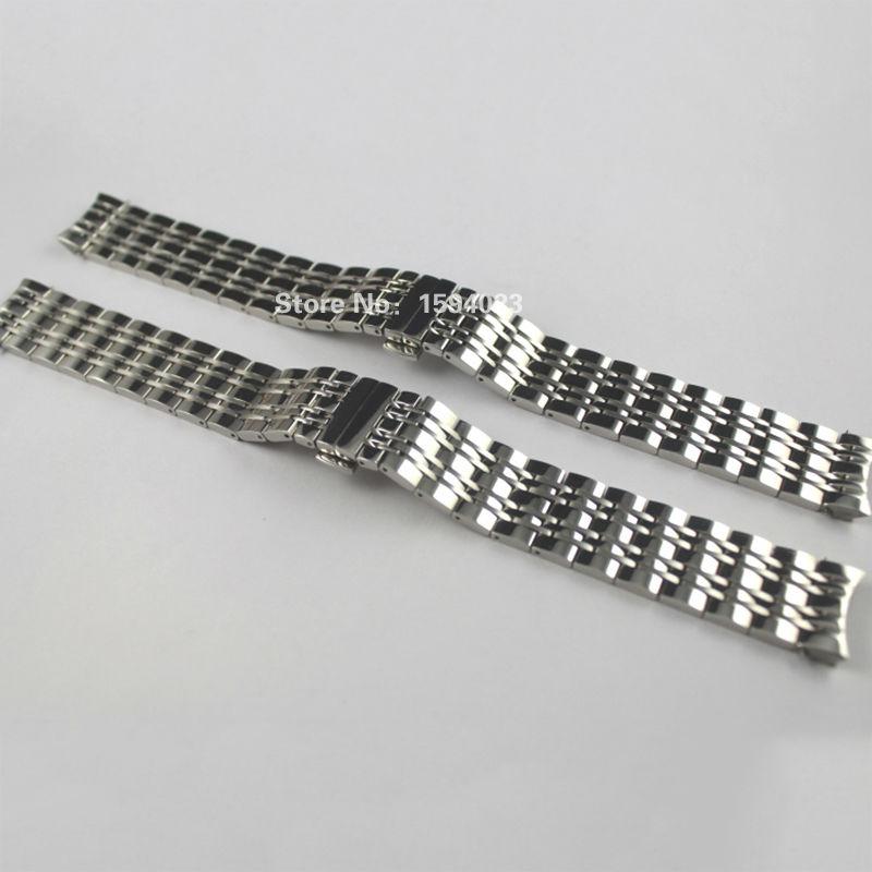 

Watch Bands 19mm T085410A T085407A Parts Male Solid Stainless Steel Bracelet Strap For T085