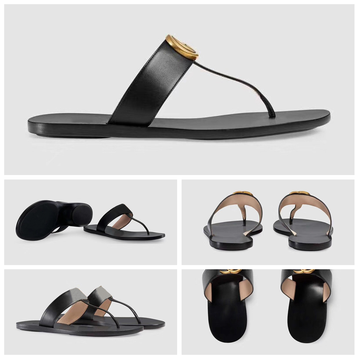 

2022 Designer Women Sandals Sandals Classic Slippers Real Leather Slides Platform Flats Shoes Sneakers Boots With dustbag by newshoe01 001, Box