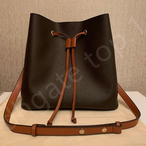 

hot solds luxurys designers NEONOE Bucket Handbags flower Purses Women Tote Brand Letter Genuine Leather Shoulder Bags crossbody bag