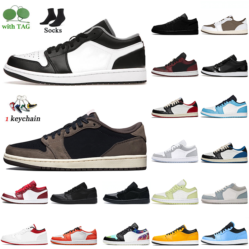 

2022 Fashion Mens Basketball Shoes Jumpman 1 1s Black White Carbon Fiber All-Sta Fragment Cactus Jacks Hyper Royal Dark Beetroot UNC Women Men Sport Trainers Sneakers, B33 low paint drip 36-40