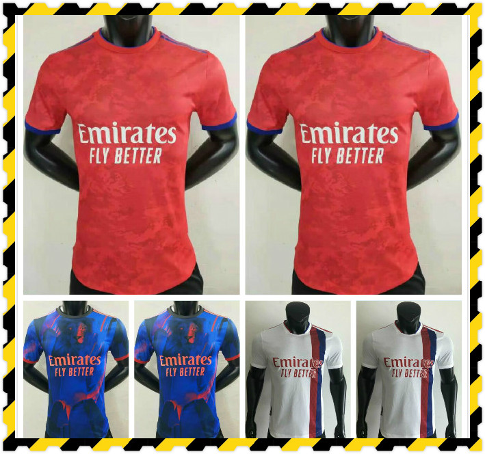 

21 22 Player version Maillot Lyon Soccer Jerseys 2021 2022 Olympique Lyonnais OL digital fourth football shirt set TRAORE MEMPHIS adult Men uniforms, Black;yellow