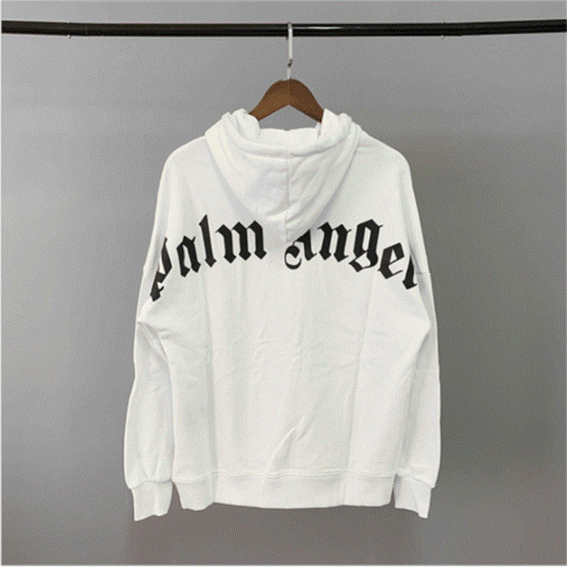 

Neutral White Pullover Top Palm Men's Sweater Women's Angel Hoodie, Black