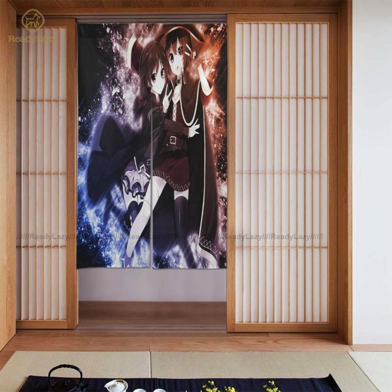 

Konosuba Megumin Curtains Printed Garage Door Curtain Double Block Out & Drapes