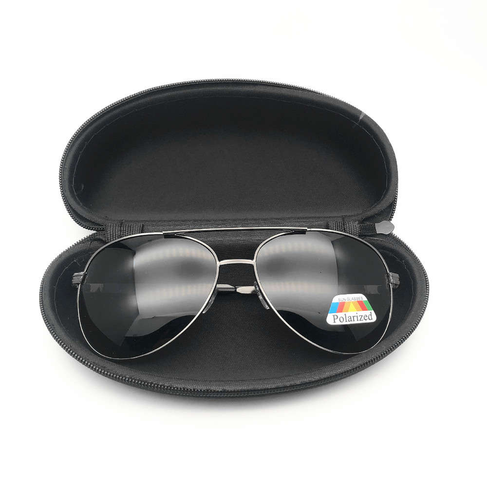 

2021 new compression zipper EVA sunglasses polarized glasses box, Silver