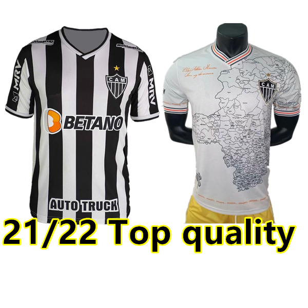 

Atlético 2021 2022 Atletico Mineiro Soccer Jersey Manto da Massa 113 special edition 21 22 Fred Cazares Otero Moura Elias Robinho Valdivia Adilson Football Shirt, 21/22 home