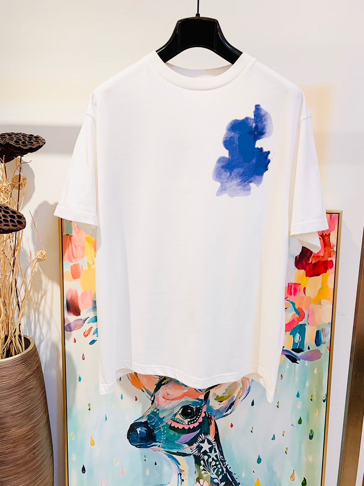 

20SS mens fashion shirts top version casual t-shirt, White