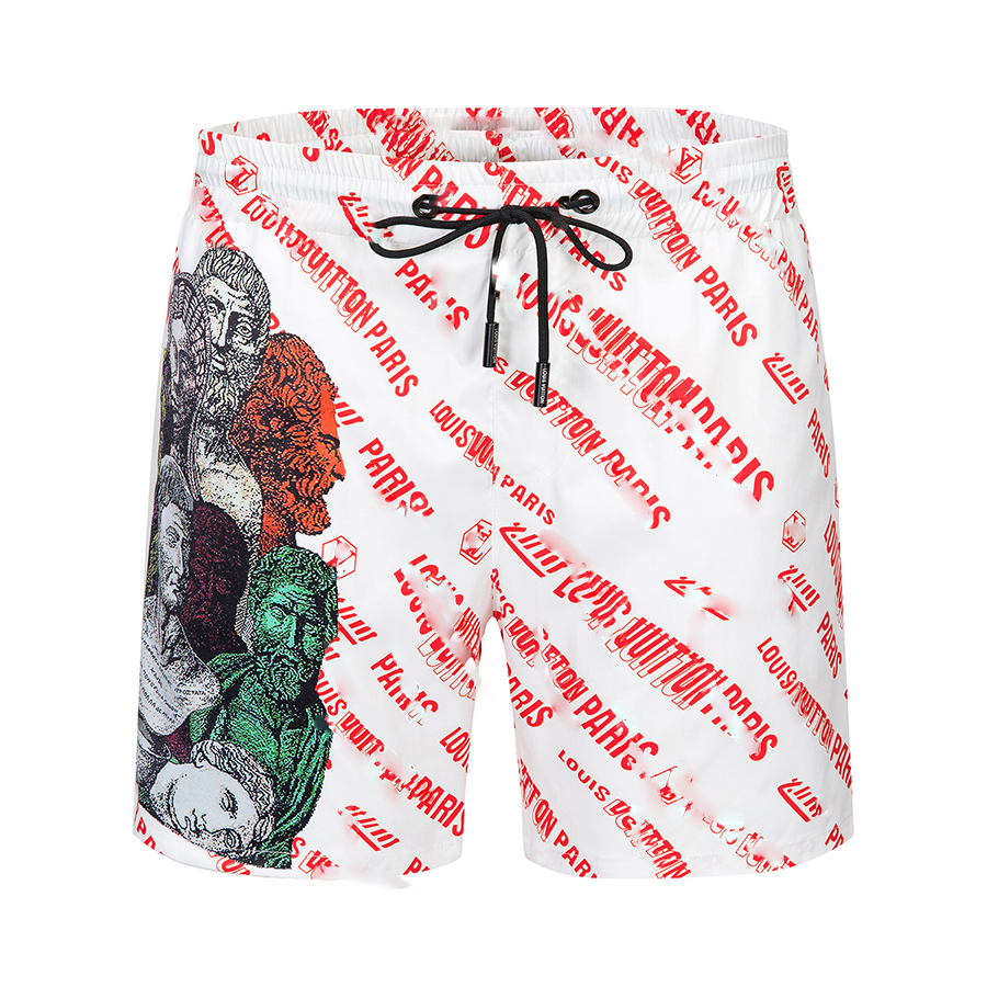 

2022 Summer new men's pants fashion leisure beach pants silky fabric shorts, design style high-end brand,fy 08, Multi