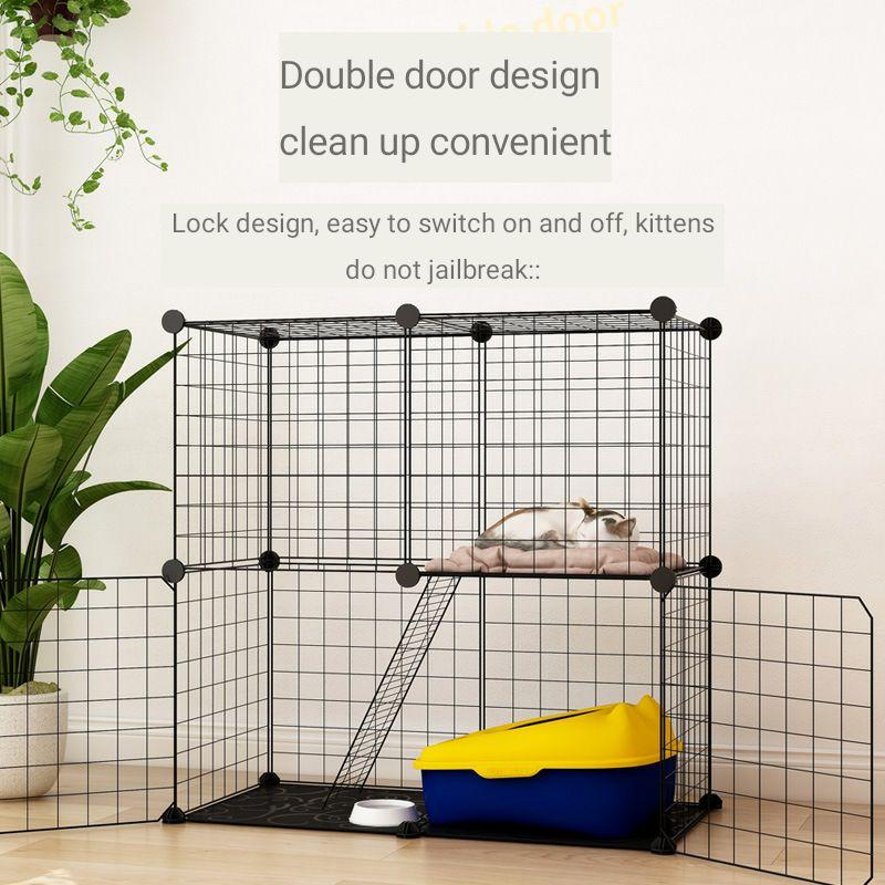 

Cat Carriers,Crates & Houses Pet Cage, Large Space, Two-story Small Cattery, Kitten Indoor Villa, Paradise, Doghouse, Dog Apartment