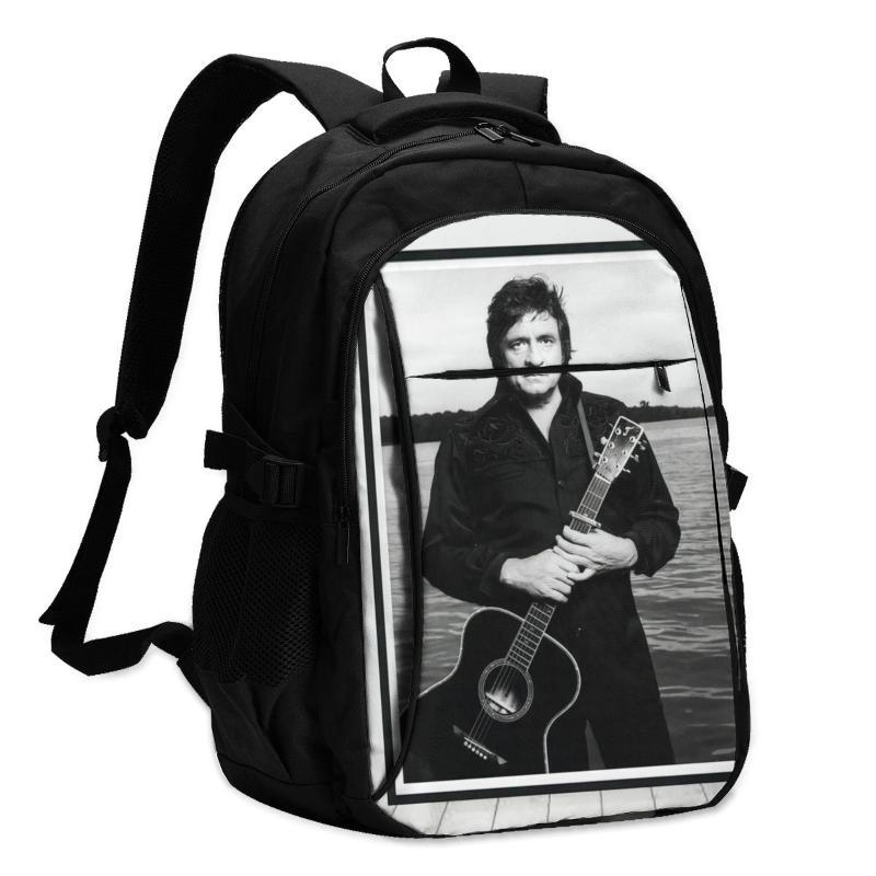 

Backpack Johnny Cash Backpacks Male Soft Style Charging USB Summer Bags, 12