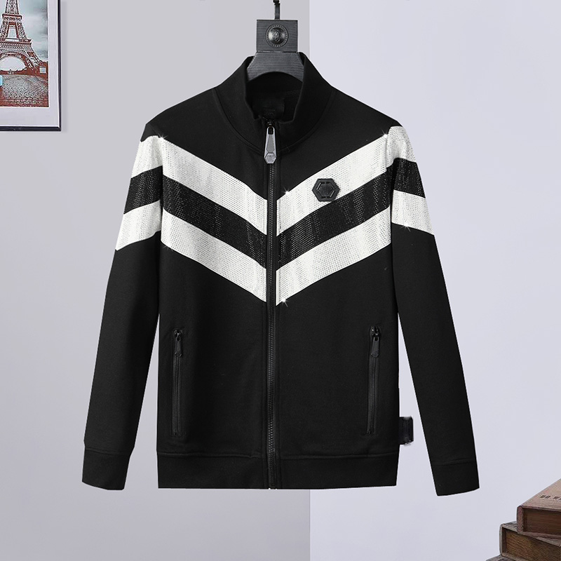 

crystal Skull designer Jacket men Tracksuits Sweatshirts Long Sleeve Shirts Hoodies women fashion luxury clothing Printed letter coat Casual Cardigan Hoodie -3XL, 11