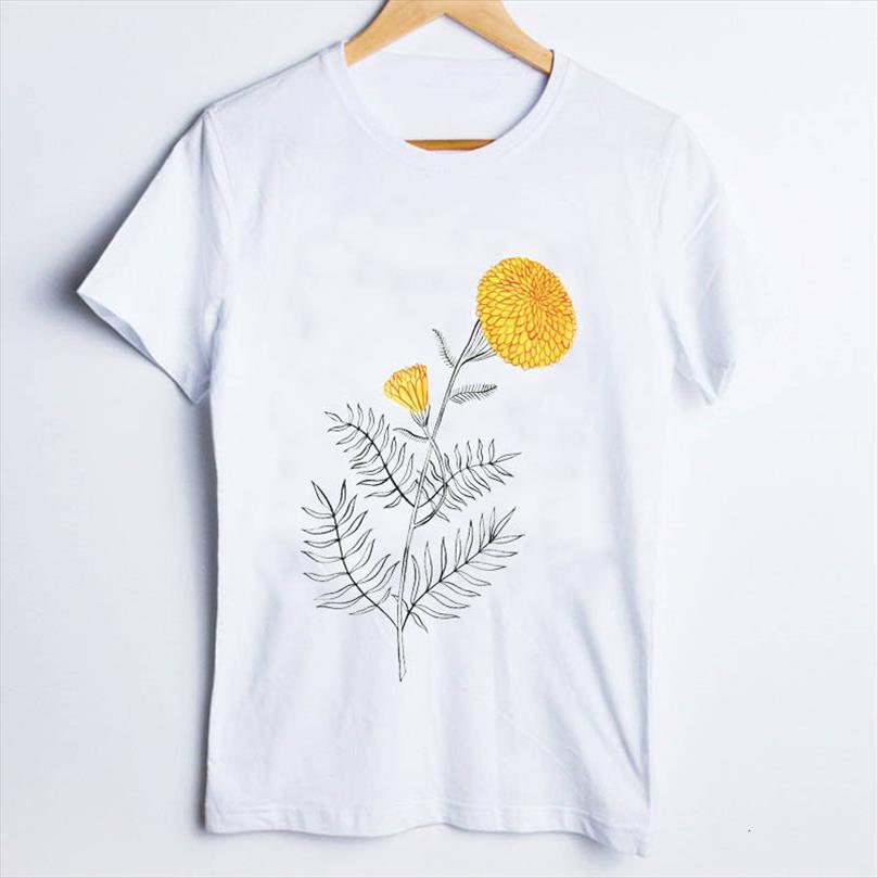 

tees and women print men t shirts plant womens floral flower trend casual 90s ladies clothes lady clothing female, White;black