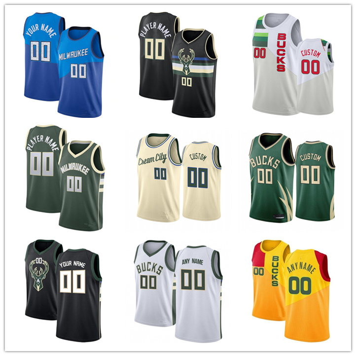 

Custom Giannis 34 Antetokounmpo Basketball Jerseys Khris 22 Middleton Jrue 21 Holiday Donte 0 DiVincenzo Milwaukee Buck Men Bobby 9 Portis Brook 11 Lopez, My store(lzyhome)