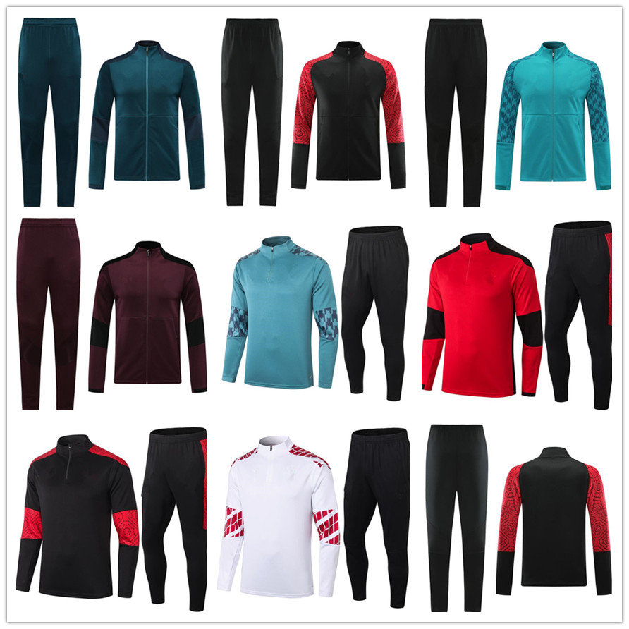 

20 21 men soccer jacket tracksuit 2021 adult football training wear jogging veste kit