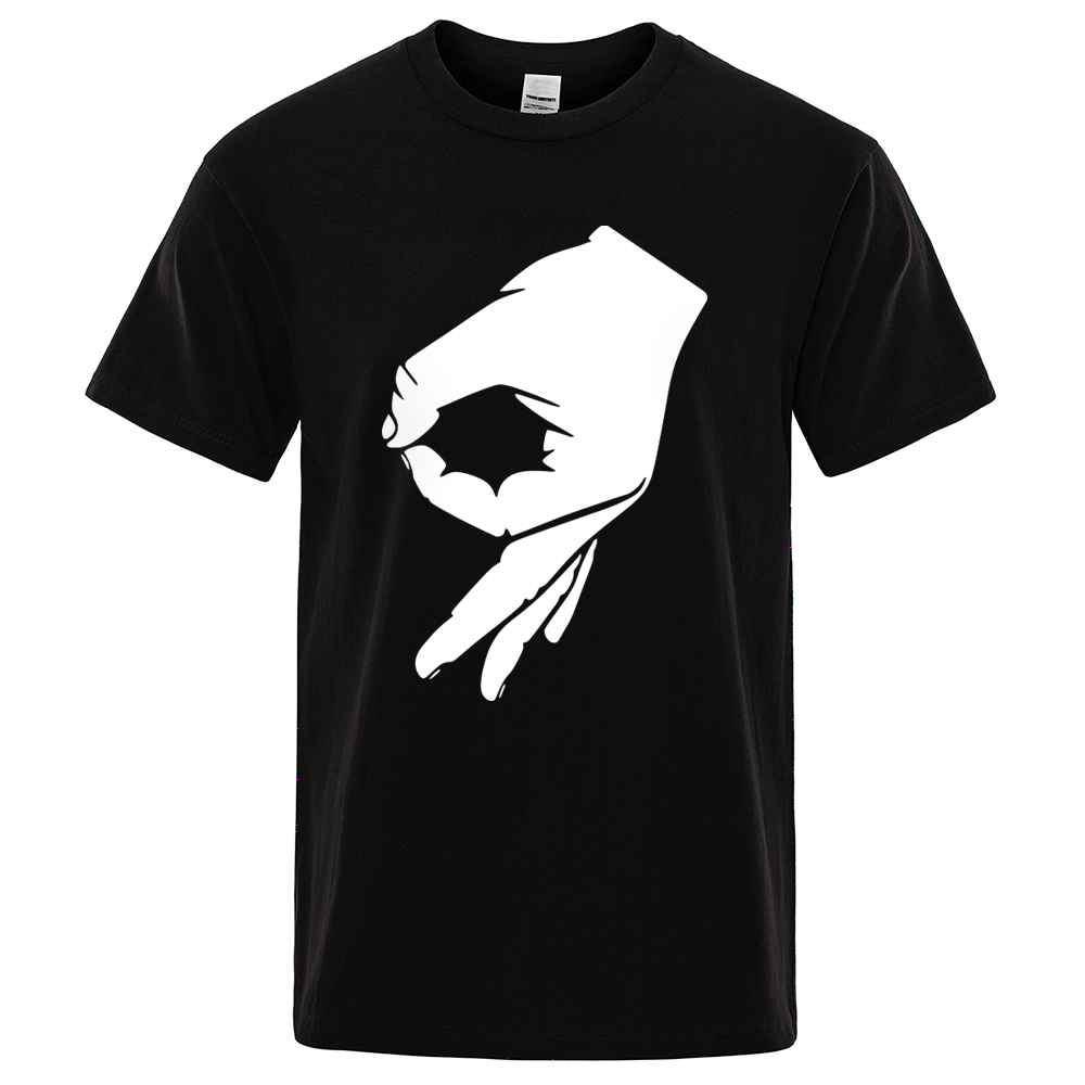 Okay Hand Sign T-Shirt Finger OK Men Fashion Tshirt Hipster Short Sleeve Mens T Shirt 2021 Summer Brand Tops Brand Tee Shirt-image-700988828