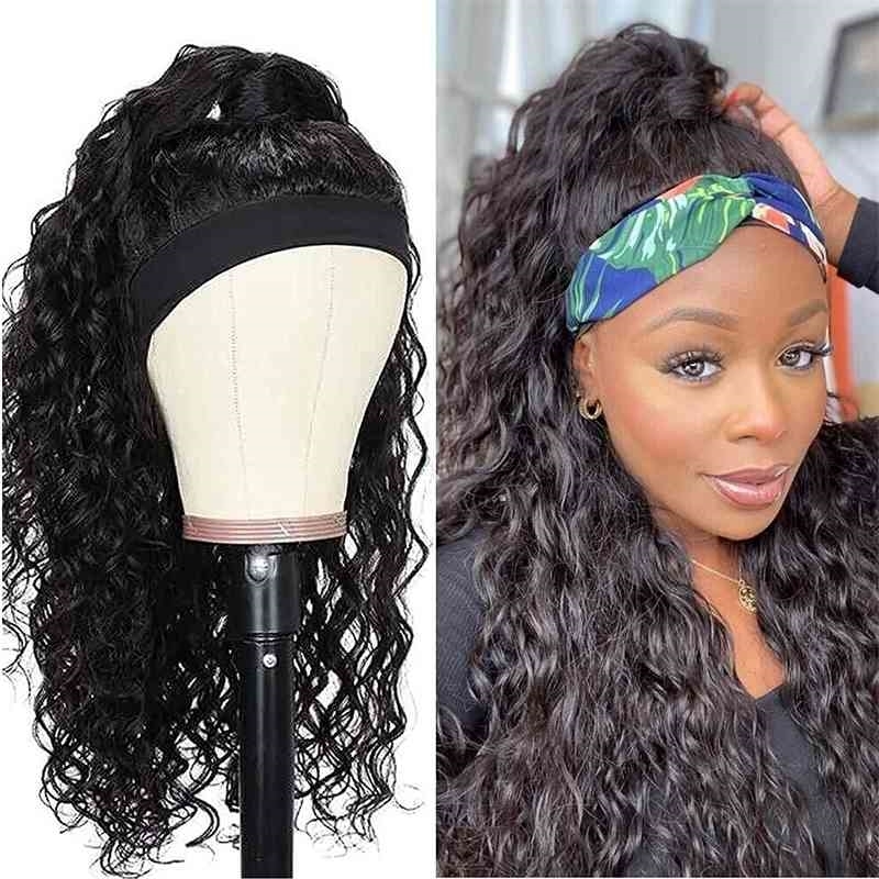 

mechanism Human ice hair silk small volume Jerry curly water wig headgear