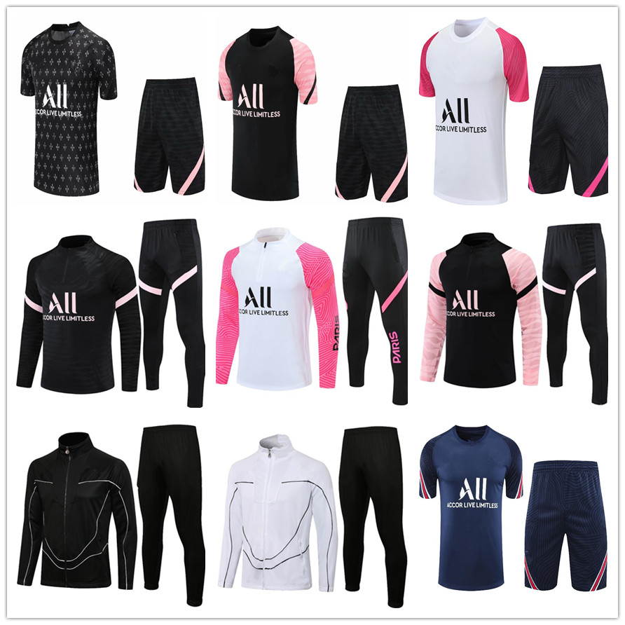 

Football tracksuit 2122 soccer jogging jacket 2021 2022 short-sleeved training suit men pre-match sportswear