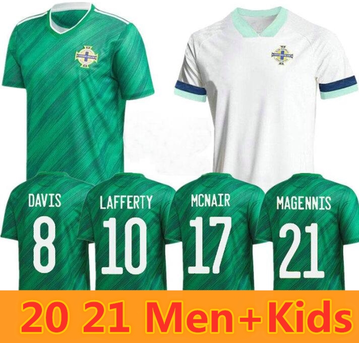 

20 21 Northern I reland Soccer Jerseys LAFFERTY Euro Home Mens Kids DAVIS MAGENNIS Football Shirt EVANS MCNAIR BOYCE Jersey Ireland, Ivory