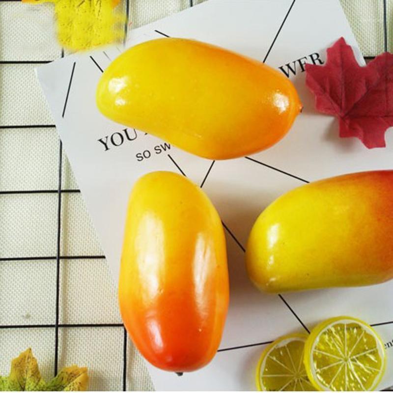 

Party Decoration 10pcs Big Size Red Color High Imitation Artificial Fake Mango Fruit&artificial Plastic Simulated