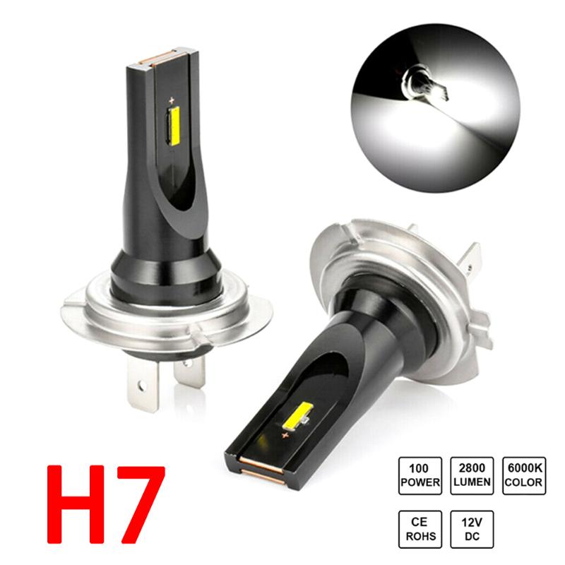 

Car Headlights 2Pcs CREE H7 LED Fog Light Conversion Kit Bulb High Power 6000K 100W Headlight Lamp IP65 Waterproof Xenon White