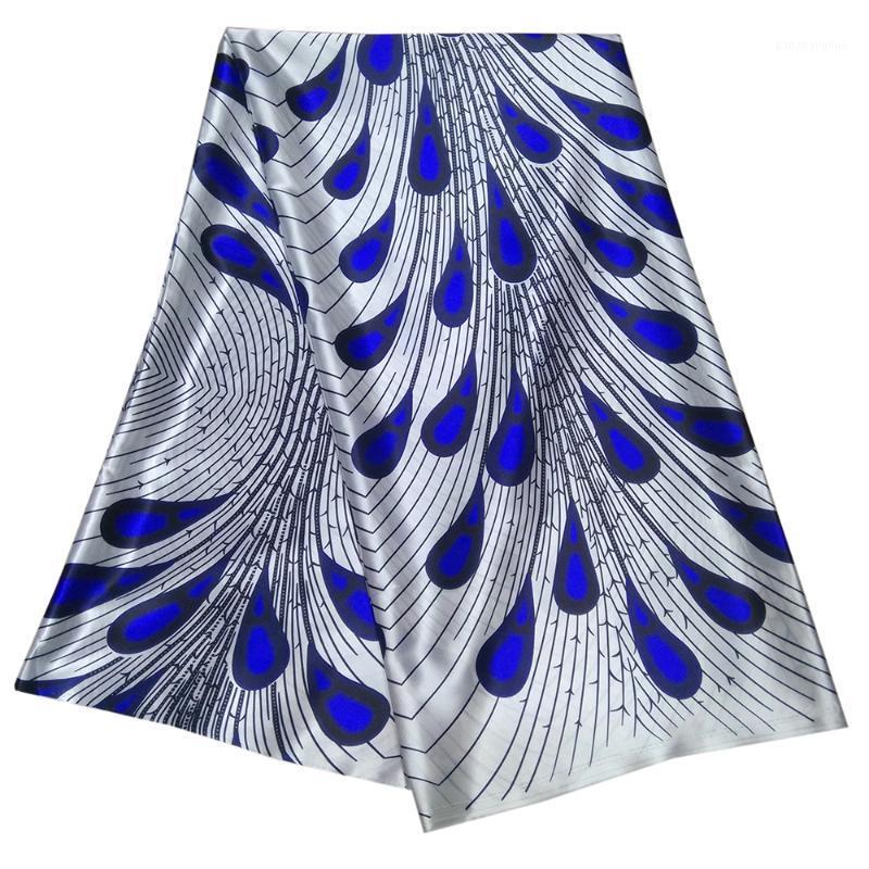 

Ribbon 6Yards\lot Holland Print Fabric Peacock Feather African For Party Dress1