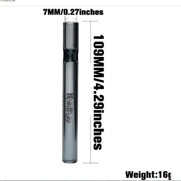 

Portable Tobacco Mini Pipe glass smoke bong smoking accessories 7*109mm 16 g Handle Pipes