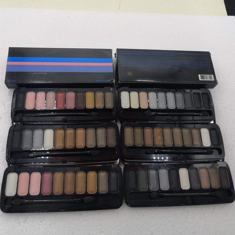 

1PCS Makeup Modern eye shadow Palette 10colors limited eyeshadow with brush Blue, Multi
