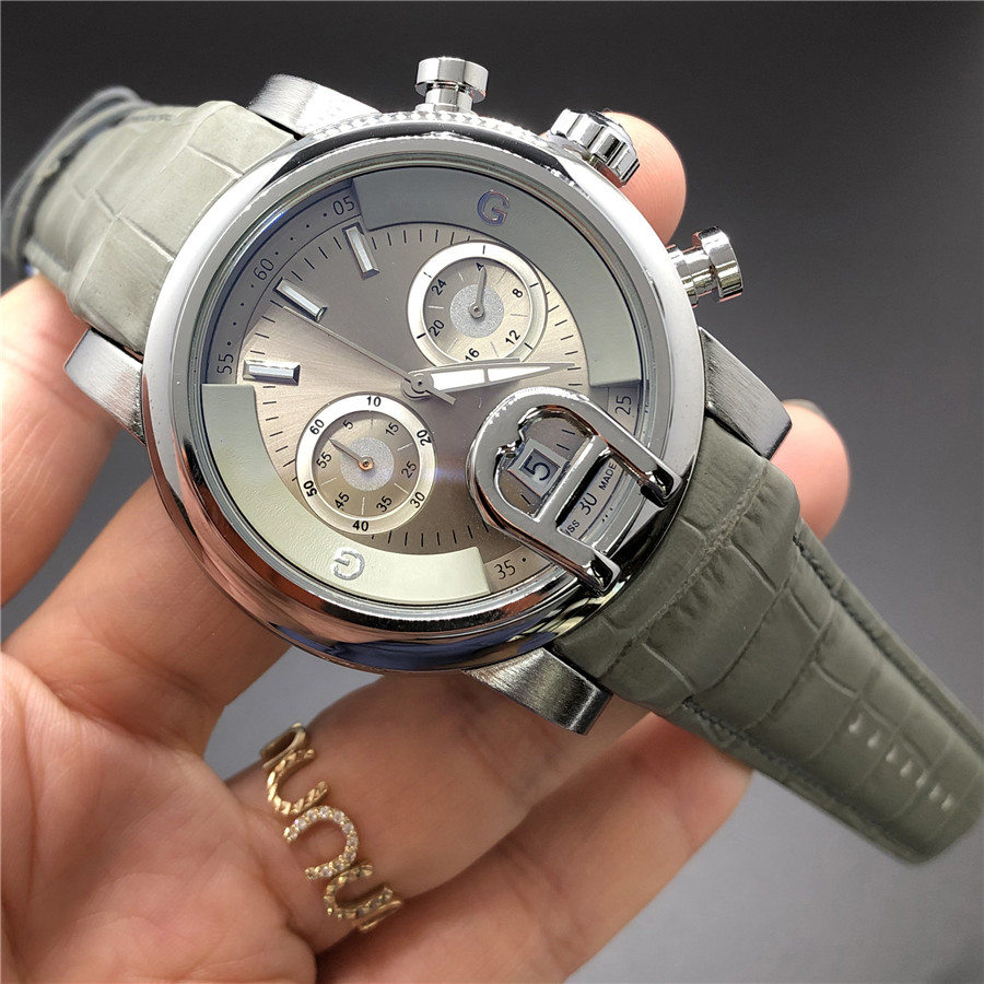 Factory men's automatic quartz watch rose strap brown gold watch stainless steel waterproof montre de luxe men's watches-image-736433424