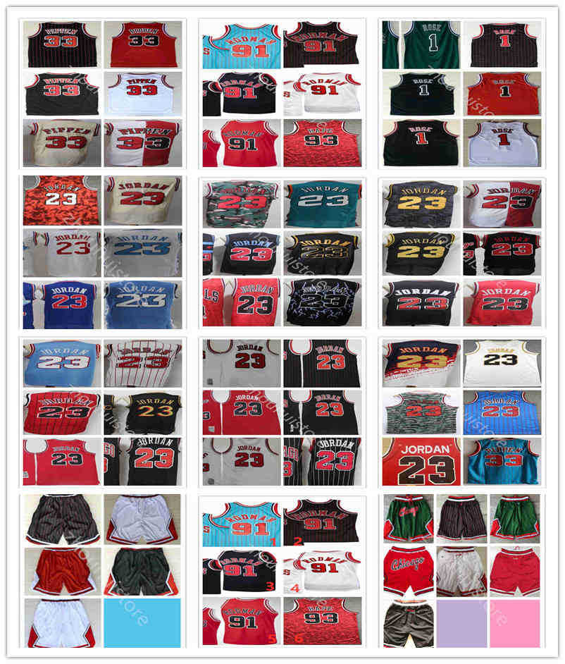 

23 Michael Basketball Jersey Men Scottie 33 Pippen Mesh Retro Dennis 91 Rodman Youth Kids Beige, As