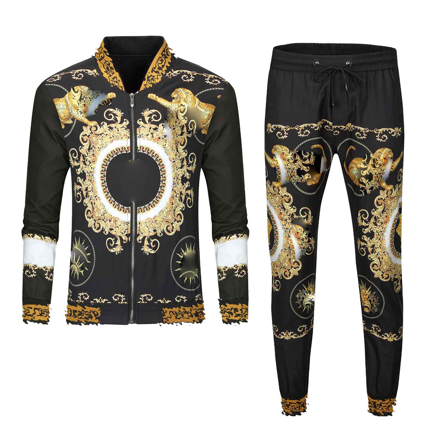 

2021 Paris Europe and America New Medusa Sportswear Men's Full Zipper Sweater Classic Couple Medusa Sportswear Blazer