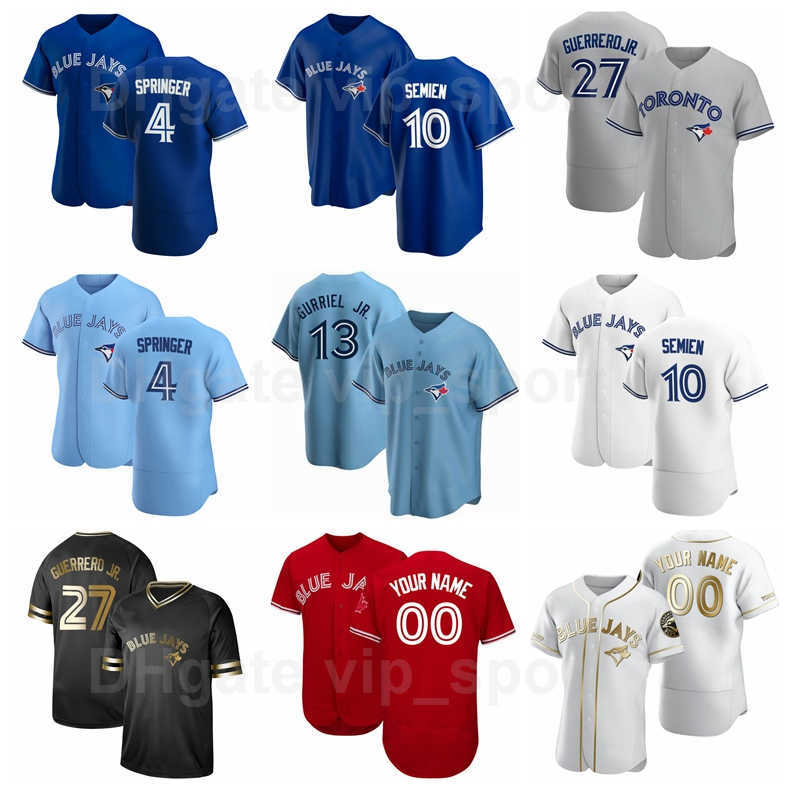 

10 Marcus Semien Jersey Baseball 27 Vladimir Guerrero Jr 11 Bo Bichette 13 Lourdes Gurriel 4 George Springer Cavan Biggio Men Kids Women, Men flexbase