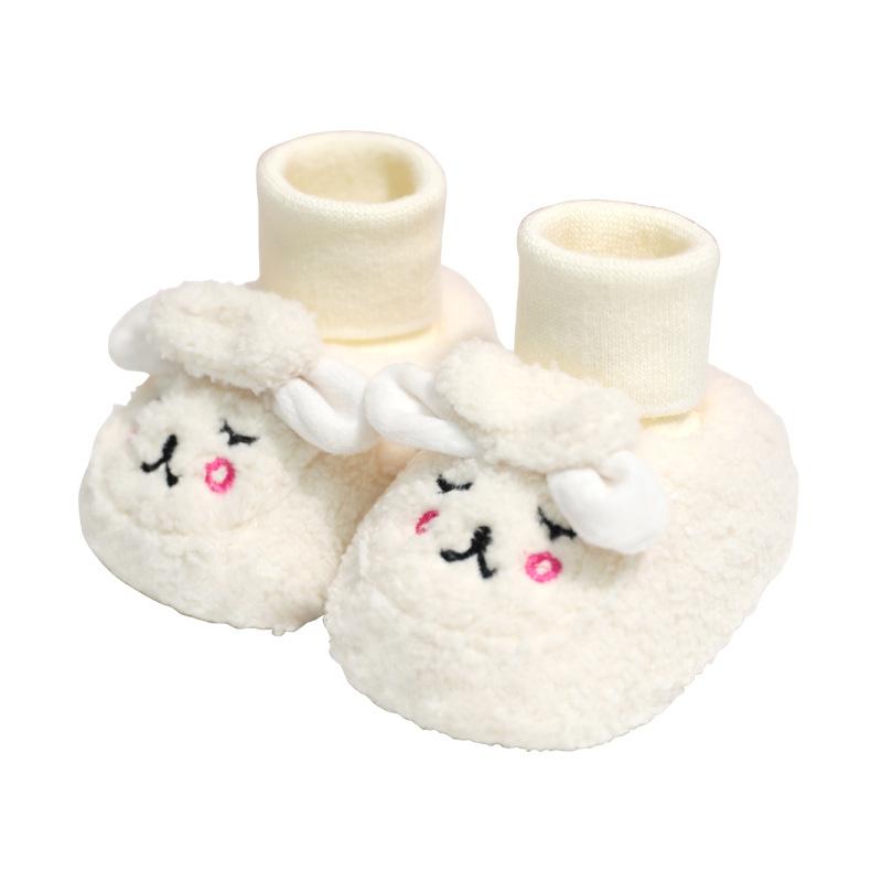 

First Walkers Baby Soft-soled Toddler Shoes Born Foot Protection Overshoes Socks Plus Cotton Shoe Covers, Pink