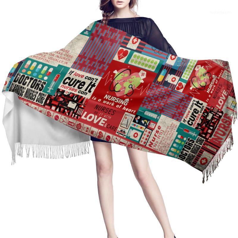 

Scarves Women Cashmere Scarf Autumn Winter Hijab Wrap Plaid Healthcare Retro Printed Shawls Headband Summer Ladies