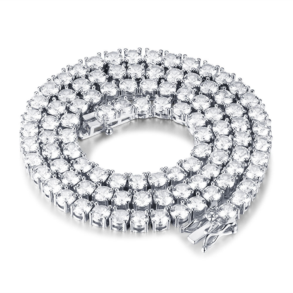 

Super Shine 3-8mm 100% CZ Zircon Tennis Chain Necklace Wholesale Iced Out Hip Hop Micro Pave CZ Bracelet Chains Dropshipping X0509