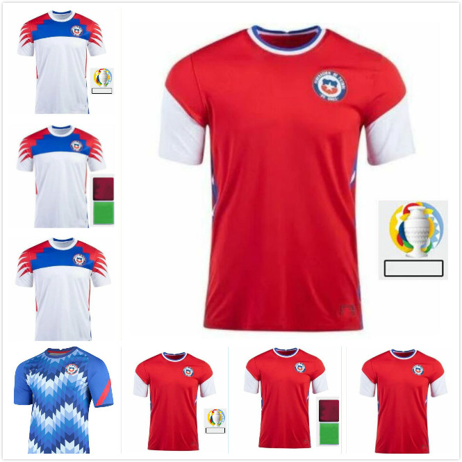 

2021 2022 Chile Soccer Jerseys Alexis Vidal Valdivia Medel Pinilla Vargas 21 22 home Away Country Team Football Shirt Uniform Copa America, Black;yellow