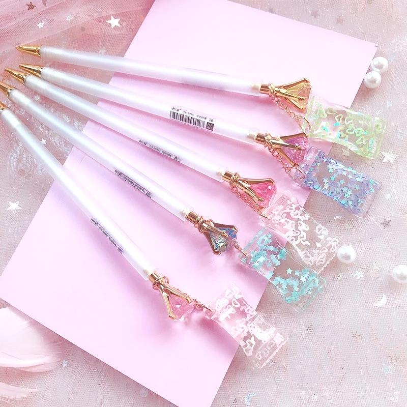 

0.5mm Kawaii Pendant Automatic Pencils Cute Diamond Mechanical Pencil With Sharpener For Kids School Office Supplies Stationery Ballpoint Pe, 1pc random 0.5mm