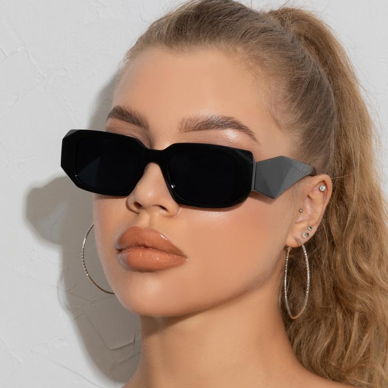 

Sunglasses 2021 Vintage Fashion Rectangle Men Women Luxury Sun Glasses Brand Designer Small Frame Gradient Eyewear UV400