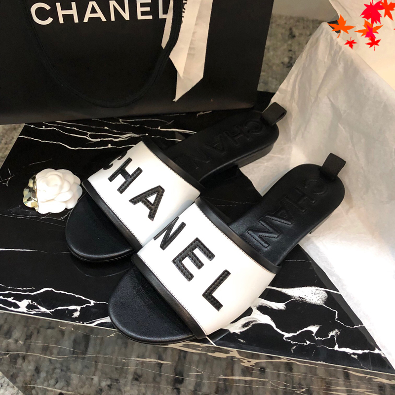 

2021 Slipper Designer Slide Summer sandals Fashion Women Beach Indoor Flat Flip Flops Leather luxurys Shoes womens Slippers high heels with box Size 35-41 -H274, Black